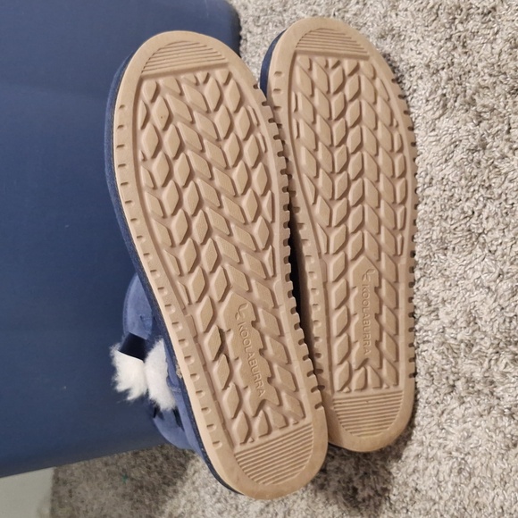 Koolaburra by UGG suede faux fur lined ankle booties - 10 - blue - Picture 7 of 8